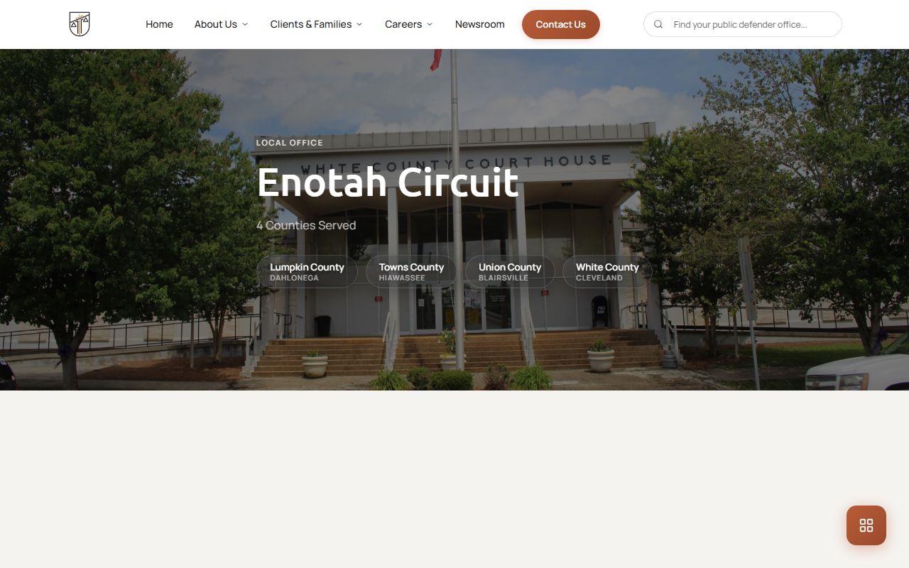 Union County criminal court records Enotah Circuit public defender