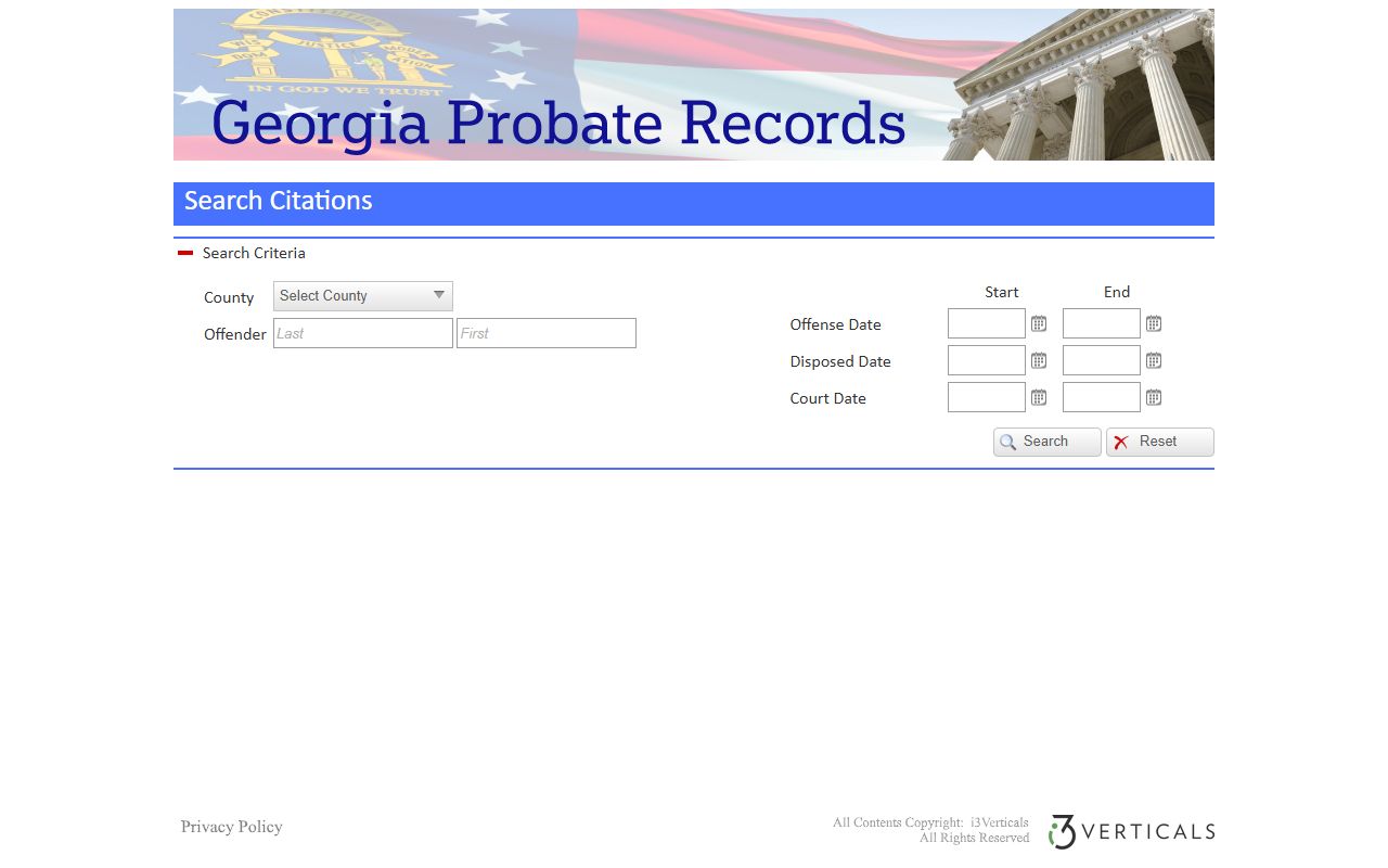 Union County traffic court records citation search fields